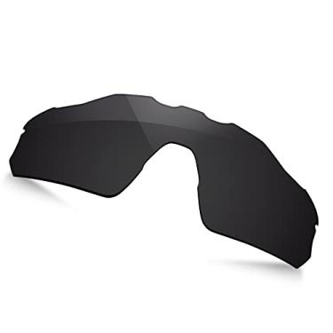 Imagem de TRUSHELL Lentes de reposição polarizadas para óculos de sol Oakley Radar EV S Path OO9510 31 mm, Stealth Black - Polarizado, Radar EV S Path OO9510 31mm