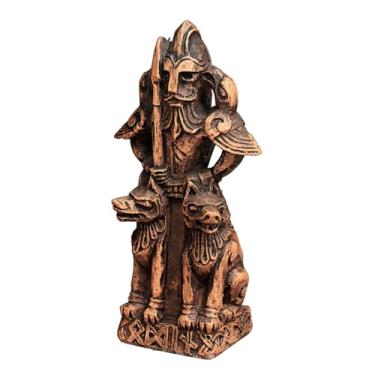 Imagem de Dryad Design Estatueta de Deus Nórdico - Estátua de Odin - Decoração de Altar de Casa com Acabamento de Pai Todo Viking