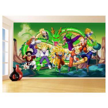 Imagem de Papel De Parede Dragon Ball Goku Vegeta Anime 3,5M Dbz295 - Você Decor