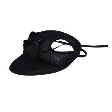 Imagem de Boné Para Cachorro Spacer Aerado - Gg Preto - Nicapet