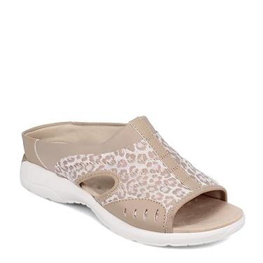 Imagem de Easy Spirit Sandálias Rasas Femininas, Cinza médio, 6 Narrow