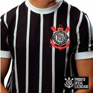 Imagem de Camiseta Masculina Retrô Corinthians Democracia 1982 Oficial, GG, Pret