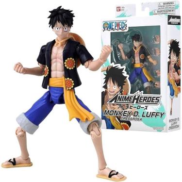 Imagem de One Piece Anime Heroes Boneco Deluxe 16 cm Articulado Monkey D. Luffy Dressrosa – Banda...