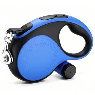 Imagem de Segarty Coleira retrátil de 6 m para cães pesando até 50 kg, coleira resistente para cães com suporte para saco de cocô, guia extralonga com alça antiderrapante e trava de pausa de freio com uma mão