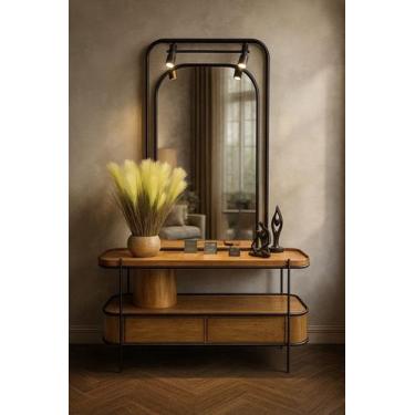 Imagem de Aparador Rústico em Metal e Madeira Imperiale Solare