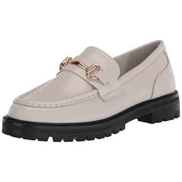 Imagem de Steve Madden Mocassim feminino Mistor, Couro branco, 10