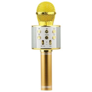 Imagem de Microfone Karaokê Infantil Com Bluetooth Dourado - Toyng