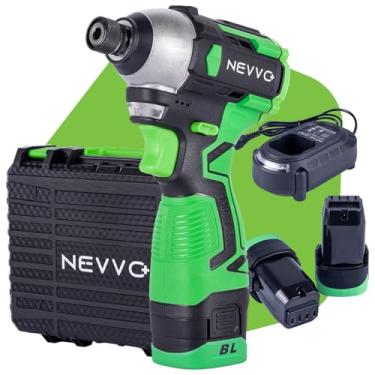 Imagem de Parafusadeira de Impacto 1/4 16V 2 Baterias 3500Rpm Motor Brushless NEVVO