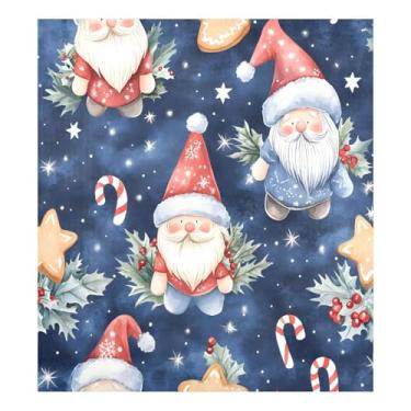 Imagem de STAYTOP Gnomos fofos em trajes de Natal capa de ímã de lava-louças 58 x 66 cm capas decorativas de geladeira para porta frontal adesivo magnético para máquina de lavar louça painel de geladeira
