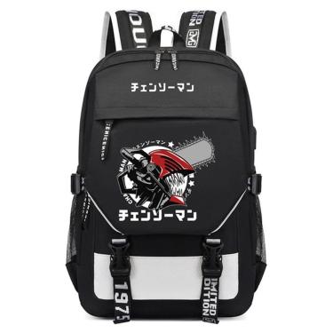 Imagem de Mochila infantil Mochila escolar Mochila escolar 3D Mans Chainsaws