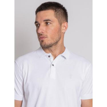Imagem de Camisa Polo Aleatory Piquet Stretch Branca-Masculino