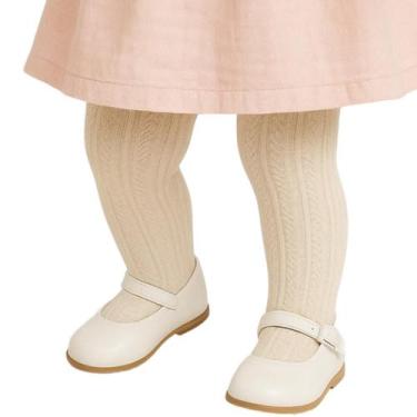 Imagem de Meia Calça Bebê Menina Selene, 5 a 12 meses, Marfim