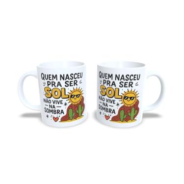 Imagem de Caneca de Cerâmica 325ml com Gírias do Nordeste, Frase Nordestina, Branca (20970)
