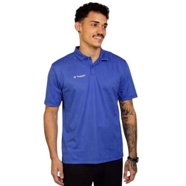 Imagem de Camisa Polo Topper Classic Masculina - Azul M-Masculino