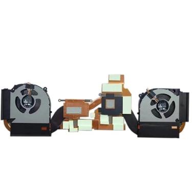 Imagem de Ventoinha e dissipador de calor para CPU/GPU de laptop para Gigabyte G7 (2023) G7 KF KF5 G7 MF MF5 4 pinos Novo