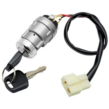Imagem de repustor Interruptor de ignição para carrinhos de golfe (com 2 chaves) compatível com carrinhos de golfe Star e carrinhos de golfe Zone, interruptor de ignição substituto para 2SW090