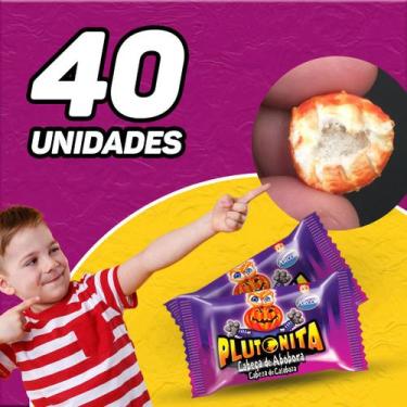 Imagem de Chiclete Plutonita Recheio Ácido Display Caixa com 40Un Cabeça de Abób