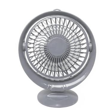 Imagem de Mini Ventilador de Mesa USB Portátil Silencioso - Ideal para Escritório, Notebook, Estudos (Cinza, 25,5 cm)