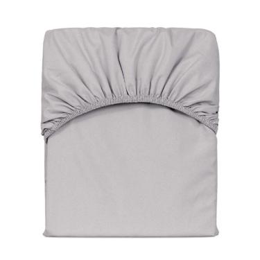 Imagem de Lençol Avulso King Slim Com Elástico Percal 200 Fios - Cinza