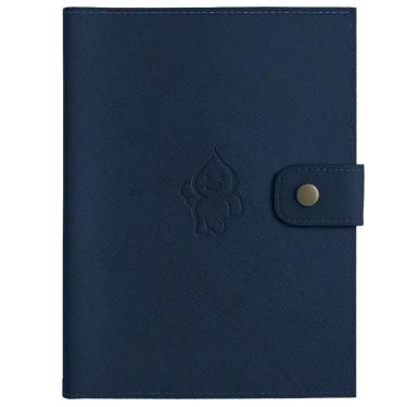 Imagem de Porta Documentos e Carteira de Vacinas Bebê em Couro Sintético Azul Escuro