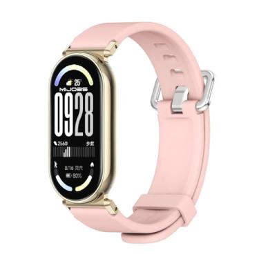 Imagem de MIJOBS Pulseira de substituição para Mi Band 10/9/8, pulseira de relógio esportiva de silicone Xiaomi Mi Band 10