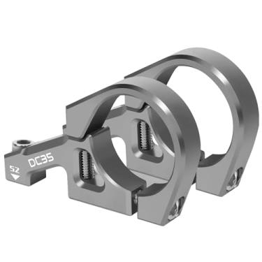 Imagem de Mesa de guidão MTB de montagem direta 31.8 em liga de alumínio CNC, compatível com guidões de bicicleta downhill de 35 mm, para ciclismo DH/AM/FR.(35MM-silver)