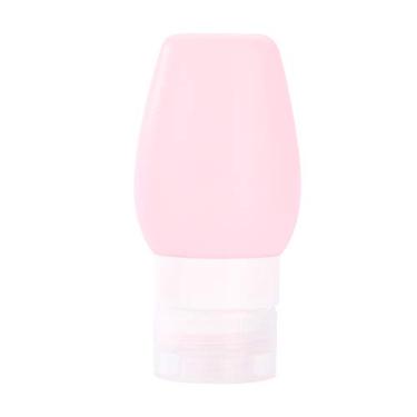 Imagem de Garrafa de silicone para viagem, recipientes recarregáveis à prova de vazamento para xampu e loção