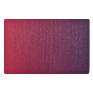 Imagem de GAIGEO Tapete de porta gradiente vermelho roxo tapete de entrada antiderrapante, tapete para porta da frente interior 81 x 50 tapetes para casa