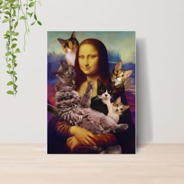 Imagem de Genérico, Quadro Artes Clássicas Engraçadas Monalisa A4 | Placa MDF 01
