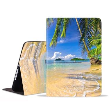 Imagem de FVAENDHIO Capa para Samsung Galaxy Tab A11 Plus/ A11+ 27.9 cm 2025 / A9+/A9 Plus 2023, capa protetora de couro, capa inteligente com suporte ajustável para despertar/despertar automático - Shore Palms