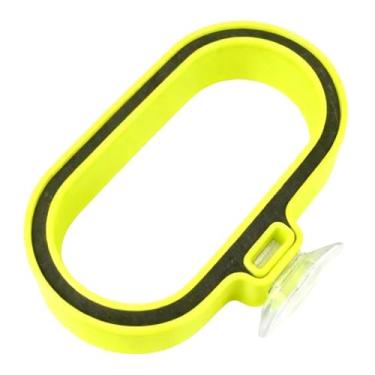 Imagem de MFMEXUL Alimentador Flutuante para Peixes, Recipiente para Alimentos, Presente, Acessório Amarelo, Alimentador para Camarões E Répteis, Comprimento 7 Cm