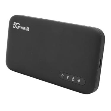 Imagem de Luqeeg Roteador Portátil Eficiente de Hotspot Móvel 5G para Uso Doméstico e Em Viagens, Suporte para 16 Dispositivos Preto 5,4x2,8x0,6in