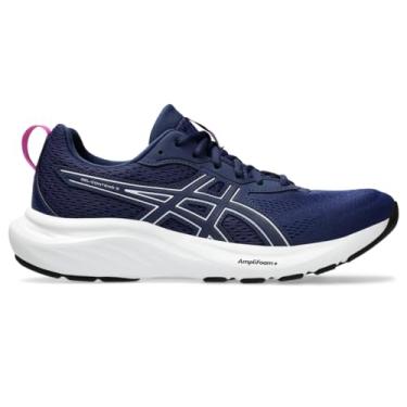 Imagem de ASICS Tênis de corrida feminino Gel-Contend 9, Azul expandido/rosa pálido, 41