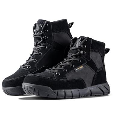 Imagem de Botas Táticas Masculinas Free SOLDIER 15 cm Leve, Respirável, Botas Militares para Caminhadas, Dark Black(thin Fabric), 11.5 M US