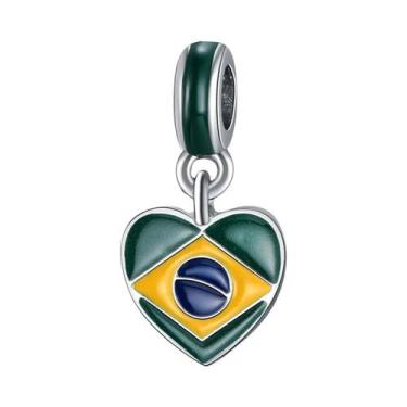 Imagem de Pingentes De Coração Com Bandeiras De 31 Países Para Joias DIY Feminin