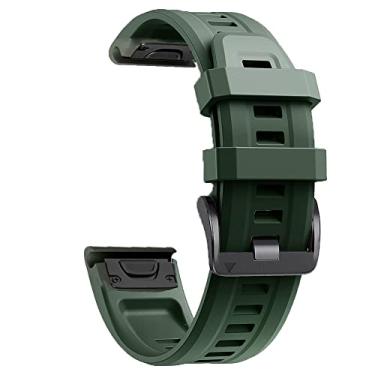 Imagem de VEVEL Pulseira de relógio de 20 mm para Garmin Fenix 6S 6SPro 5S 5SPlus Descent Mk2S D2 Delta Silicone Quick Release Watch Easy Fit Pulseira (Cor: N, Tamanho: Para Fenix 6S Pro)