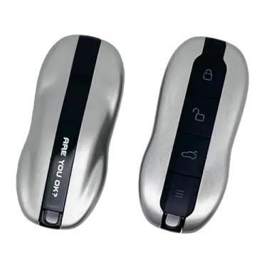 Imagem de Capa protetora para chave de carro compatível com Xiaomi Su7 Max 2024, capa protetora de controle remoto, acessórios de substituição de carro(Titanium silver)