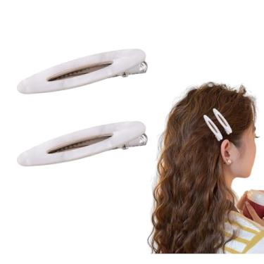 Imagem de Grampos de cabelo de jacaré de acrílico de concha branca para mulheres, presilhas decorativas francesas, grampos laterais de resina dura, clipes de jacaré para cabelo fino e grosso, grampos de cabelo