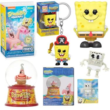 Imagem de Spongebob Wacky Figure Pop Nick Toons Bundled with Rugrats Blind Box + Sponge Bob Retro VHS + Hey Arnold, Dexter's Laugh Cartoon Family Guy 7 Items