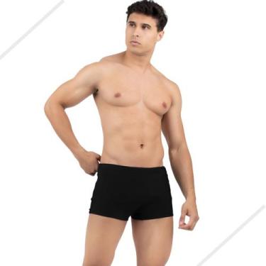 Imagem de Sunga Box Para Banho Piscina UV+50  Com Cadarço Poliamida - HYPE MODAS