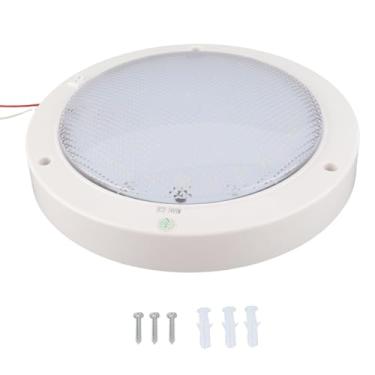 Imagem de Estink Luminária de Teto Redonda, 42 LEDs 9W 840LM Alto Brilho Placa de Alumínio Com Chips Importados 2835 para Casa Escritório Hotel Marinha Veículo Iluminação DC12 24V (Luz Branca Quente
