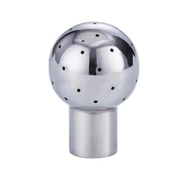 Imagem de Bola De Spray Fixa Fêmea Bspt De Aço Inoxidável 316l, Tamanhos De 1/4 "a 2", Design Sanitário Para Fermentação Caseira E Limpeza De Tanques Industriais, 1 Peça(1")