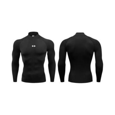 Imagem de Camisetas De Compressão Masculinas De Manga Longa Para Corrida, Secage