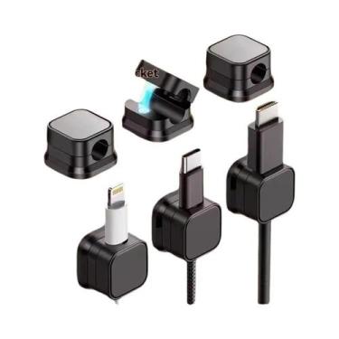 Imagem de Organizador Magnético De Cabos Para Mesa E Parede, Suporte Para Armaze