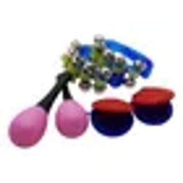 Imagem de Kit Bandinha Mem 10 Instrumentos Percussão Infantil Mochila