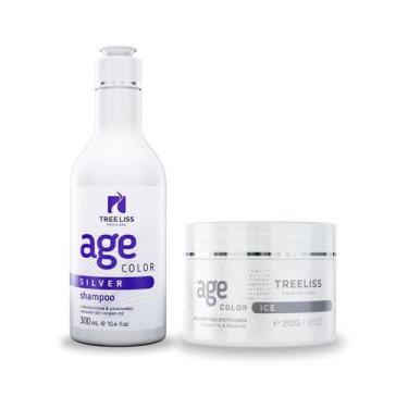 Imagem de Kit Matizador Age Color Shampoo Silver e Máscara Ice - Treeliss Profis
