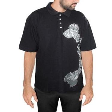 Imagem de Camisa Polo Oakley Masculina Back To Skull-Masculino