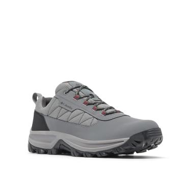 Imagem de Columbia Tênis masculino casual de caminhada, Aço cinza titânio/vermelho montanha, 9.5 Wide