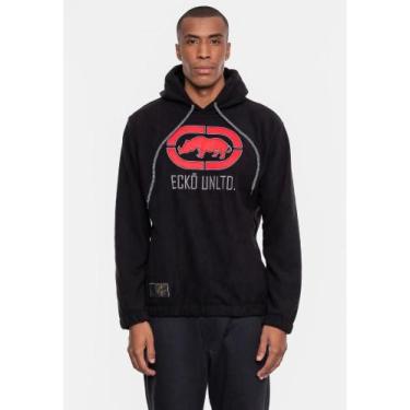 Imagem de Moletom Ecko Teddy Preto Masculino Estampa Vibrante - Ecko UNLTD, GG