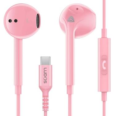 Imagem de Ludos Fones de ouvido ZENITH USB C para iPhone 17 16 15 Pro Max Plus Air iPad Pro Air, 2 anos de garantia, fones de ouvido USB-C para Samsung Galaxy S24 S23 Ultra S22 S21 S20 A55 A54 A53, fones de